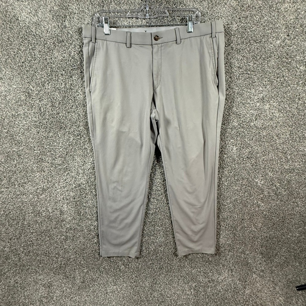Lauren Ralph Lauren Mens Gray Performance Golf Pants 36W x 29L Stretch Chino